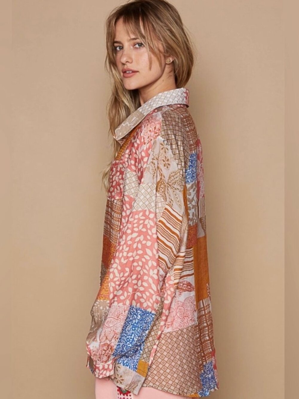 NWT POL Multi Patterned Button Down
